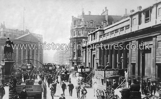 Threadneedle Street, London. c.1903.